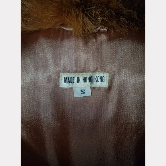 Vtg 80s Multicolor Animal Print Fur Vest S - Picture 9 of 11